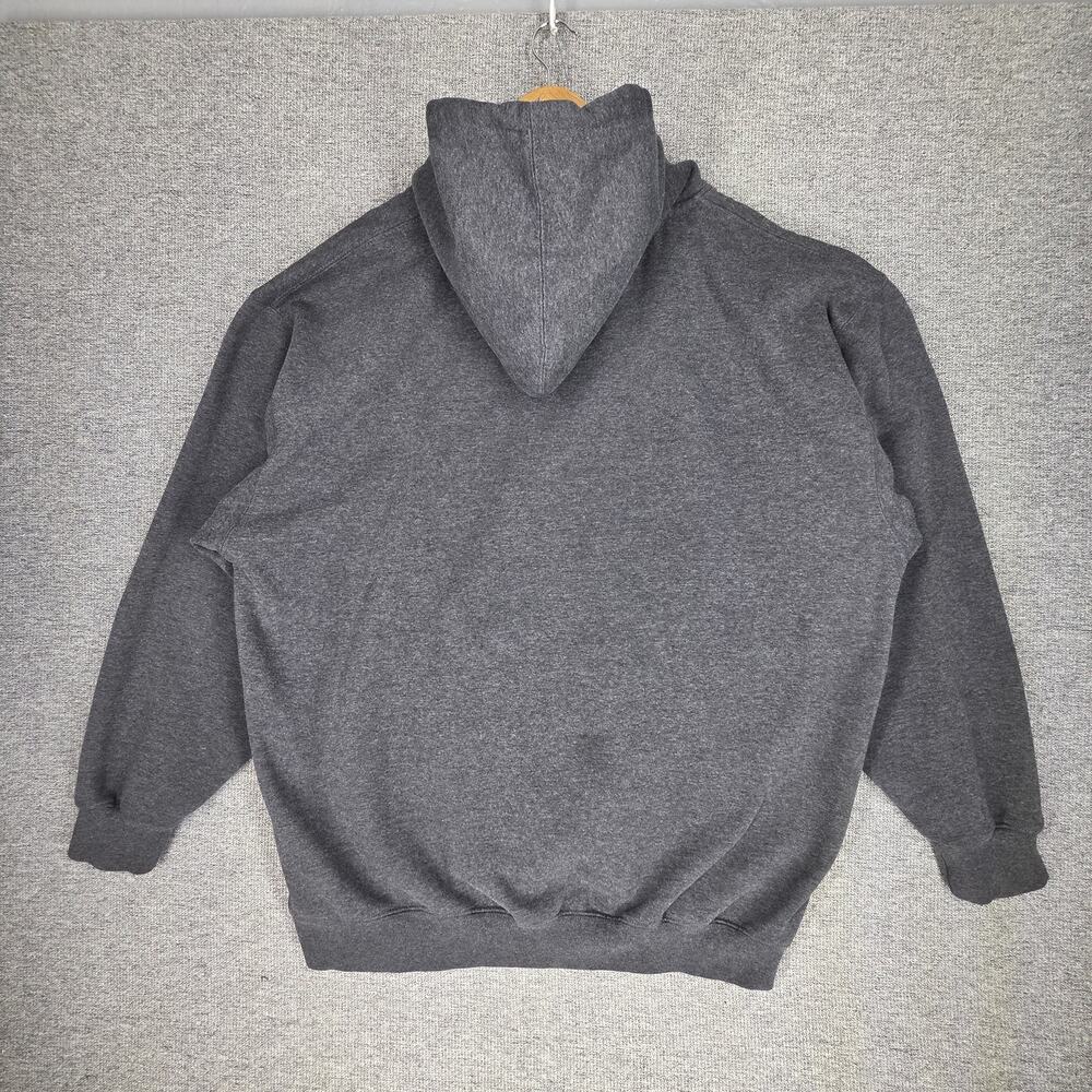 PRO CLUB MEN’S HEAVYWEIGHT 13oz COTTON PULLOVER HOODIE – DARK GRAY – SIZE 2XL - Picture 2 of 9